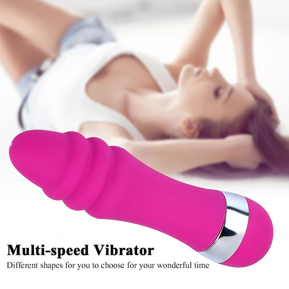Multi-speed G-Spot Vibrating Dildo with Erotic Clit Massager