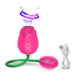 Rose Clit Sucker with vibrating love egg